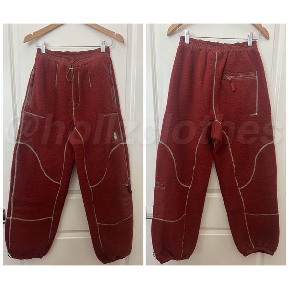 Free People NWOT Hit the Slopes Cargo Pants Oxblood XS - Picture 4 of 9